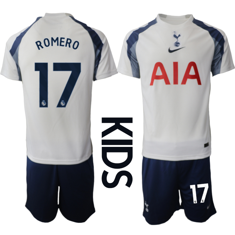 Youth 2025-2026 Club Tottenham home White #17 Soccer Jersey